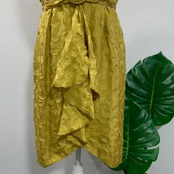 BHLDN | Quillaree Tethered Dots Dress Yellow Size 2 NWOT - Picture 7 of 12